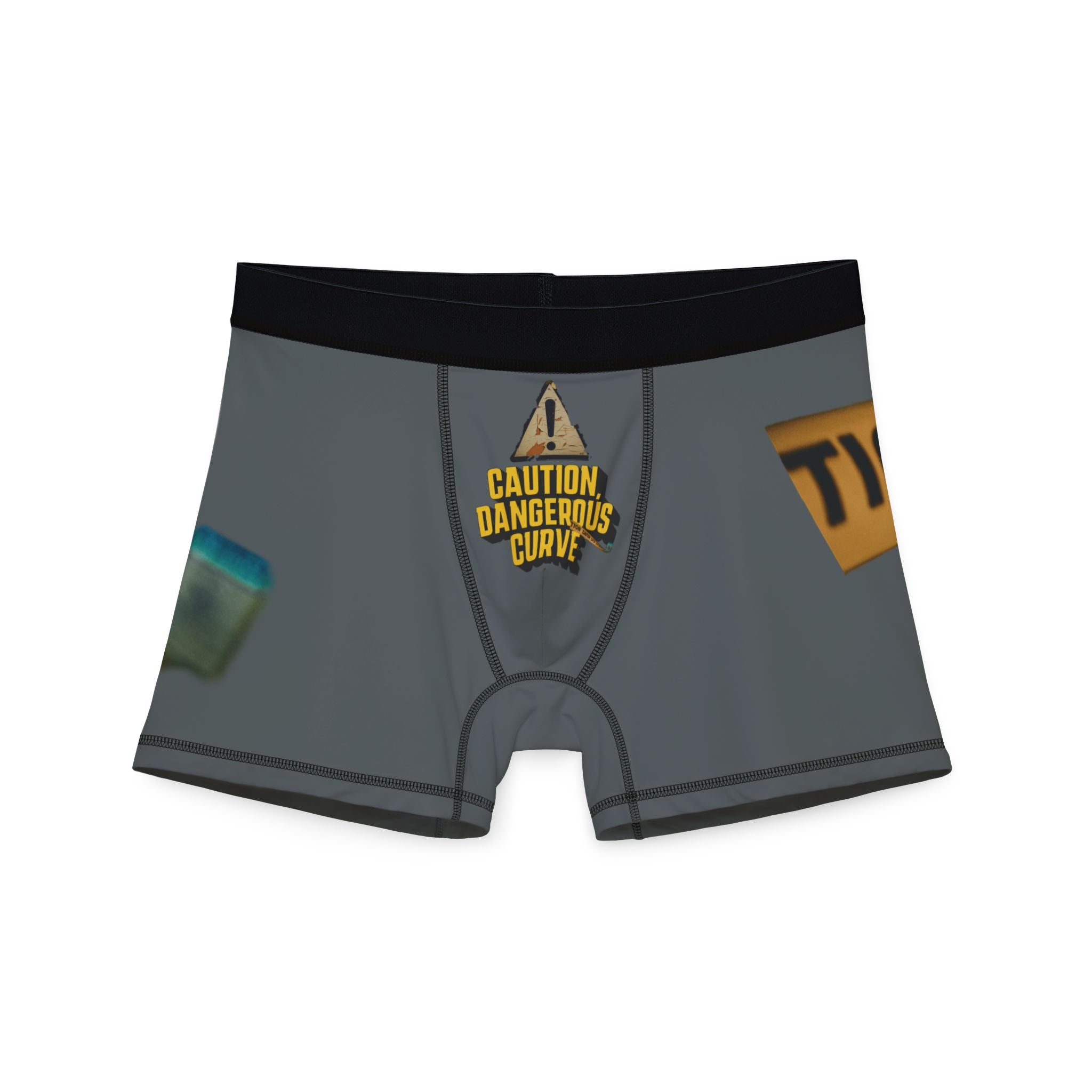 Caution Dangerous Curve Men's Boxers