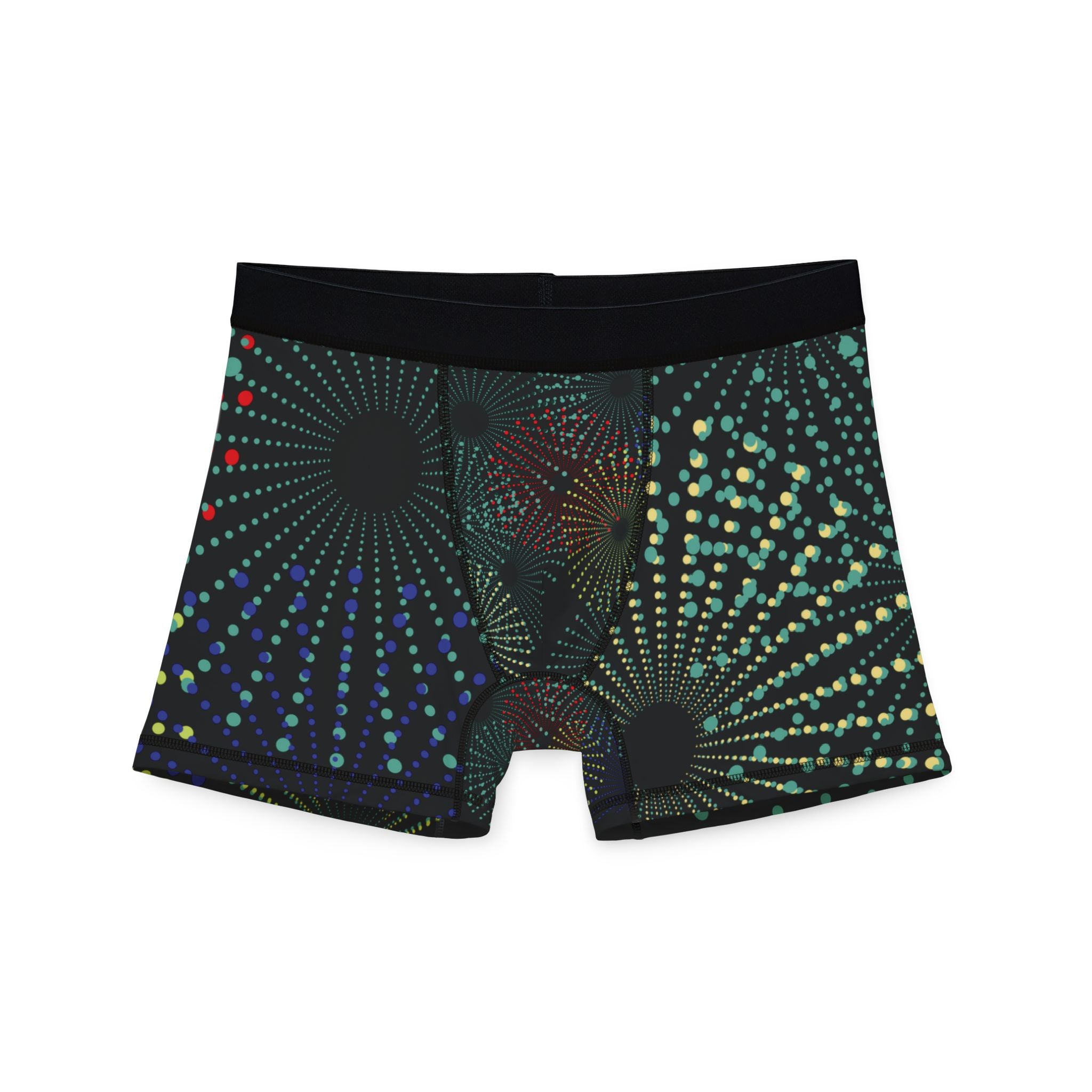 Men's AOP Boxer Shorts - Glow in the Dark Pattern, Unique Men's Underwear, Fun Gift for Him, Colorful Boxers, Party Wear, Holiday Essentials