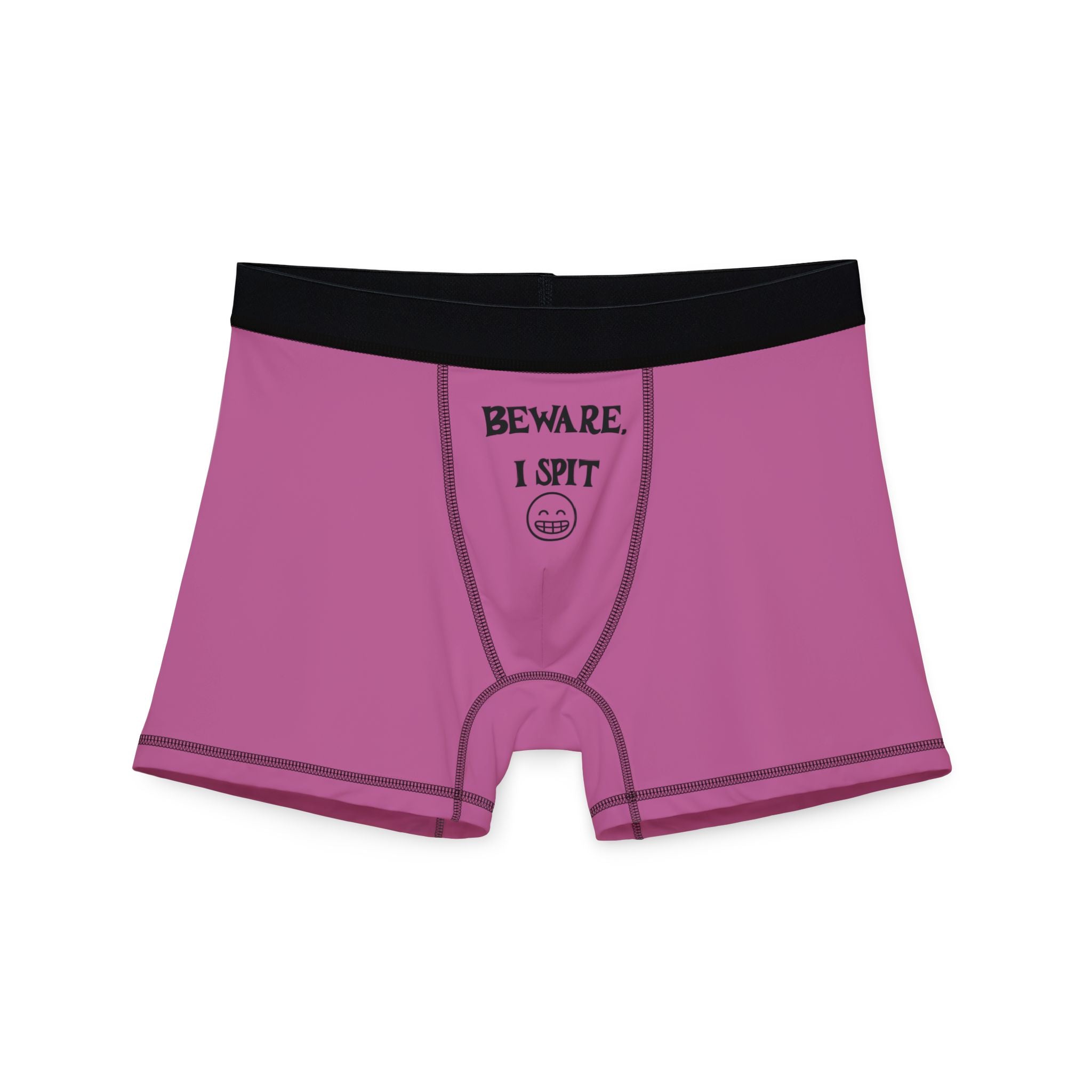 Men's Boxers, 'Beware I Spit' Humor