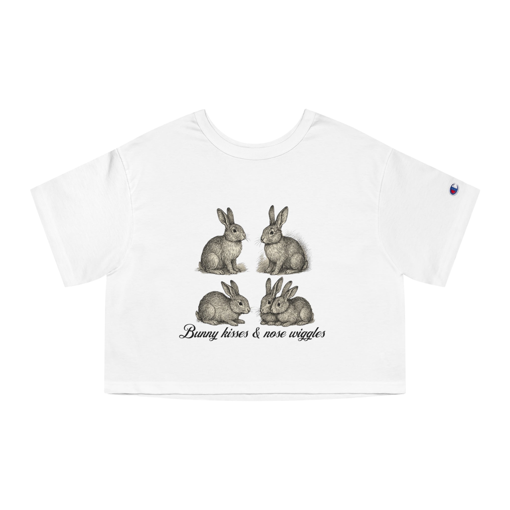 Cute Bunny Cropped T-Shirt
